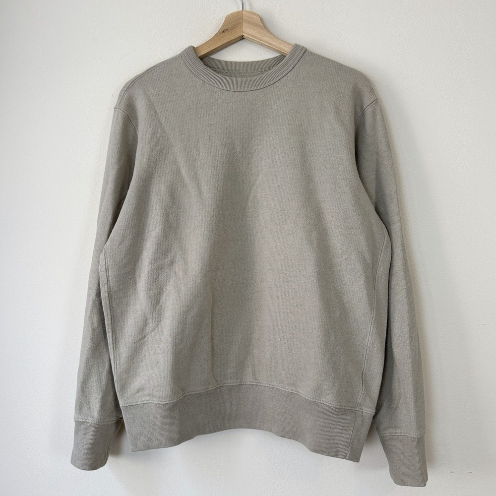 Buck Mason Sweatshirt Mens Tan Cotton Crewneck Sweatshirt - Small